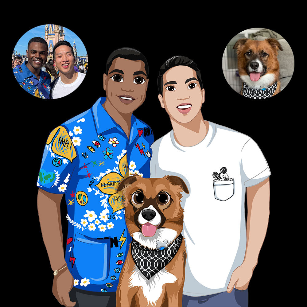 Cartoon Portrait - Pets - Poodled