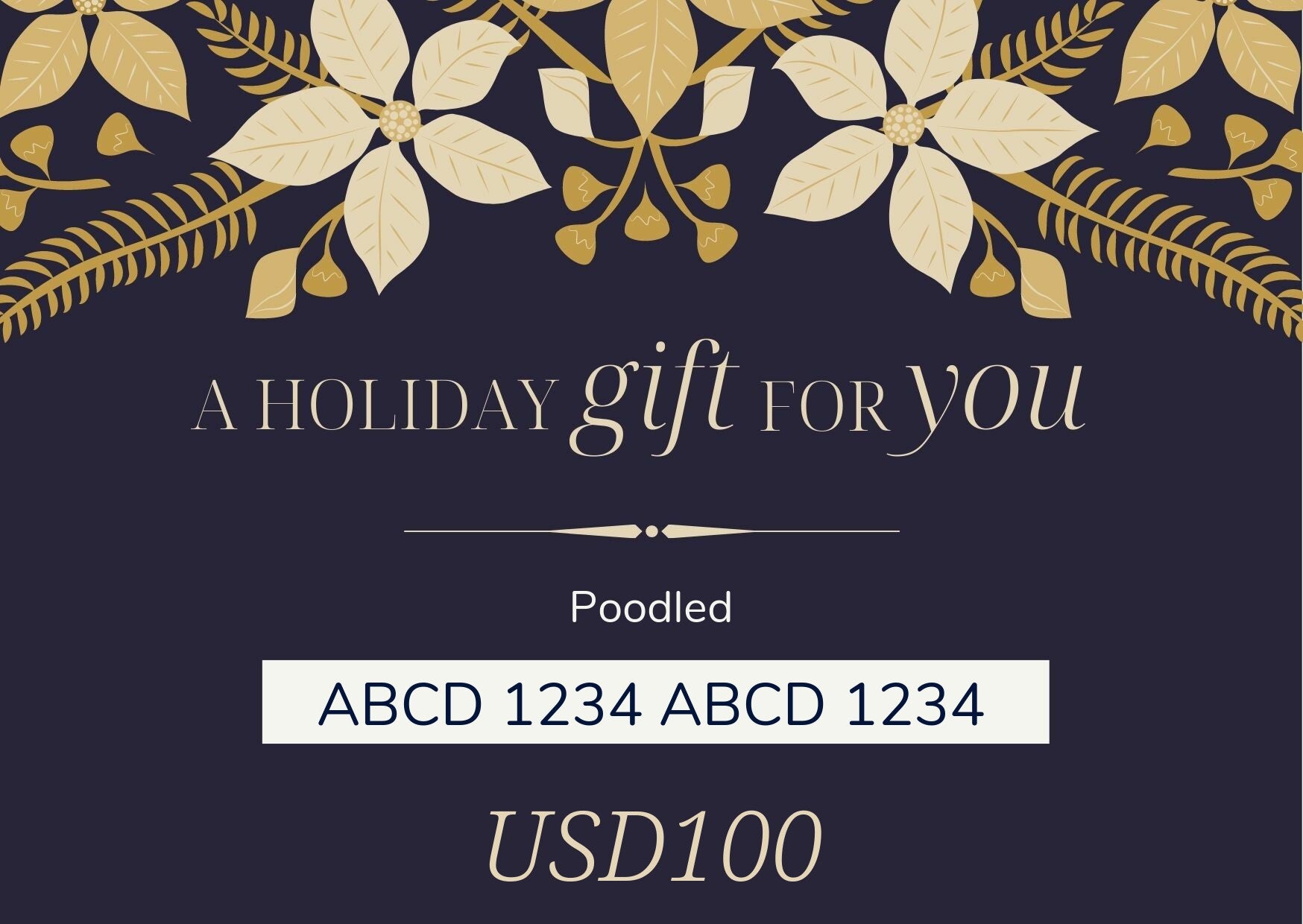 Gift Card - USD100 - Poodled