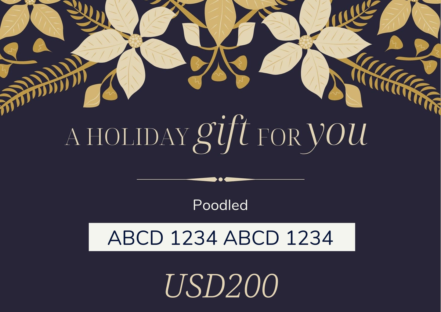 Gift Card - USD200 - Poodled