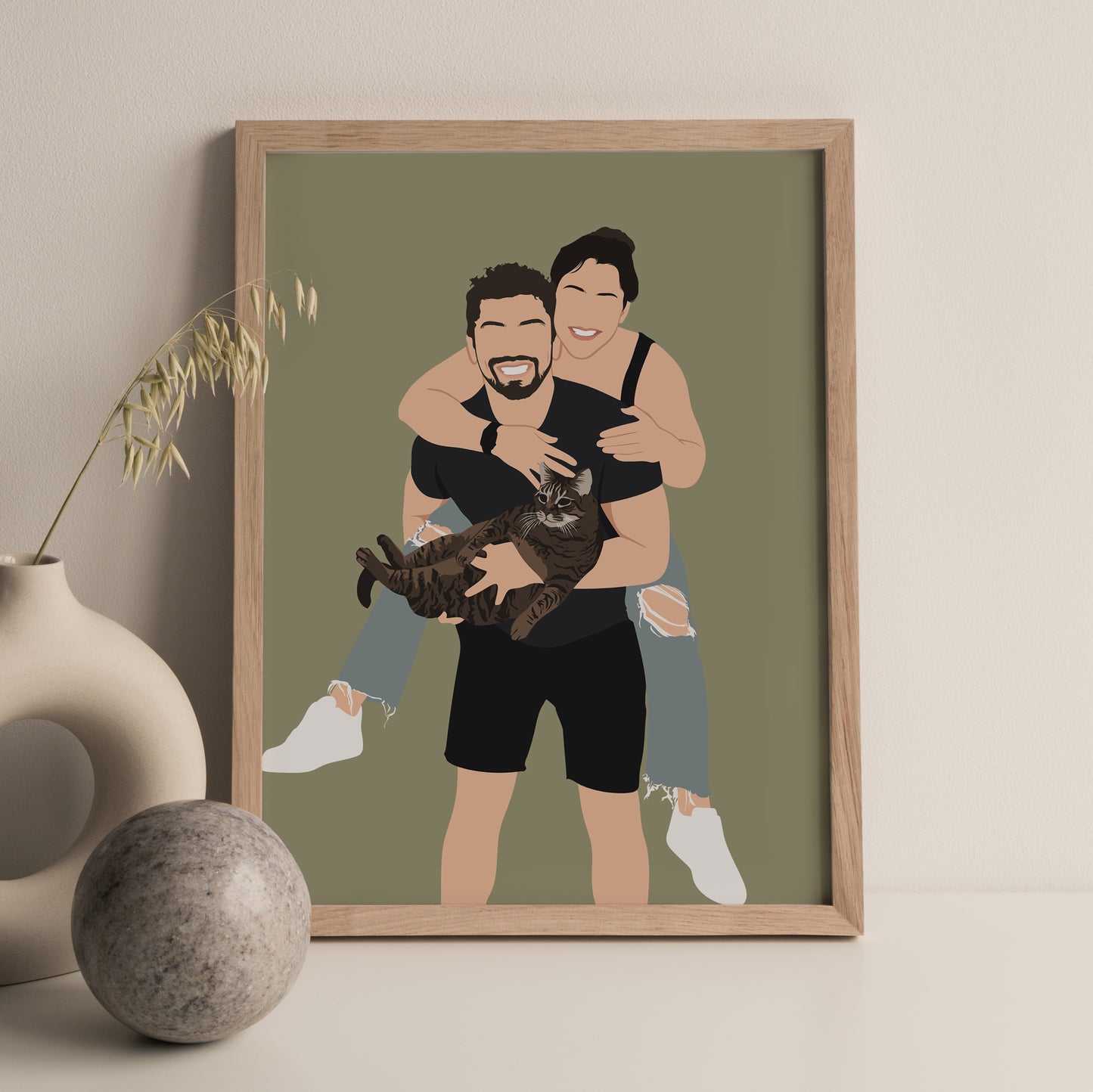 Custom Family Illustration - Poodled