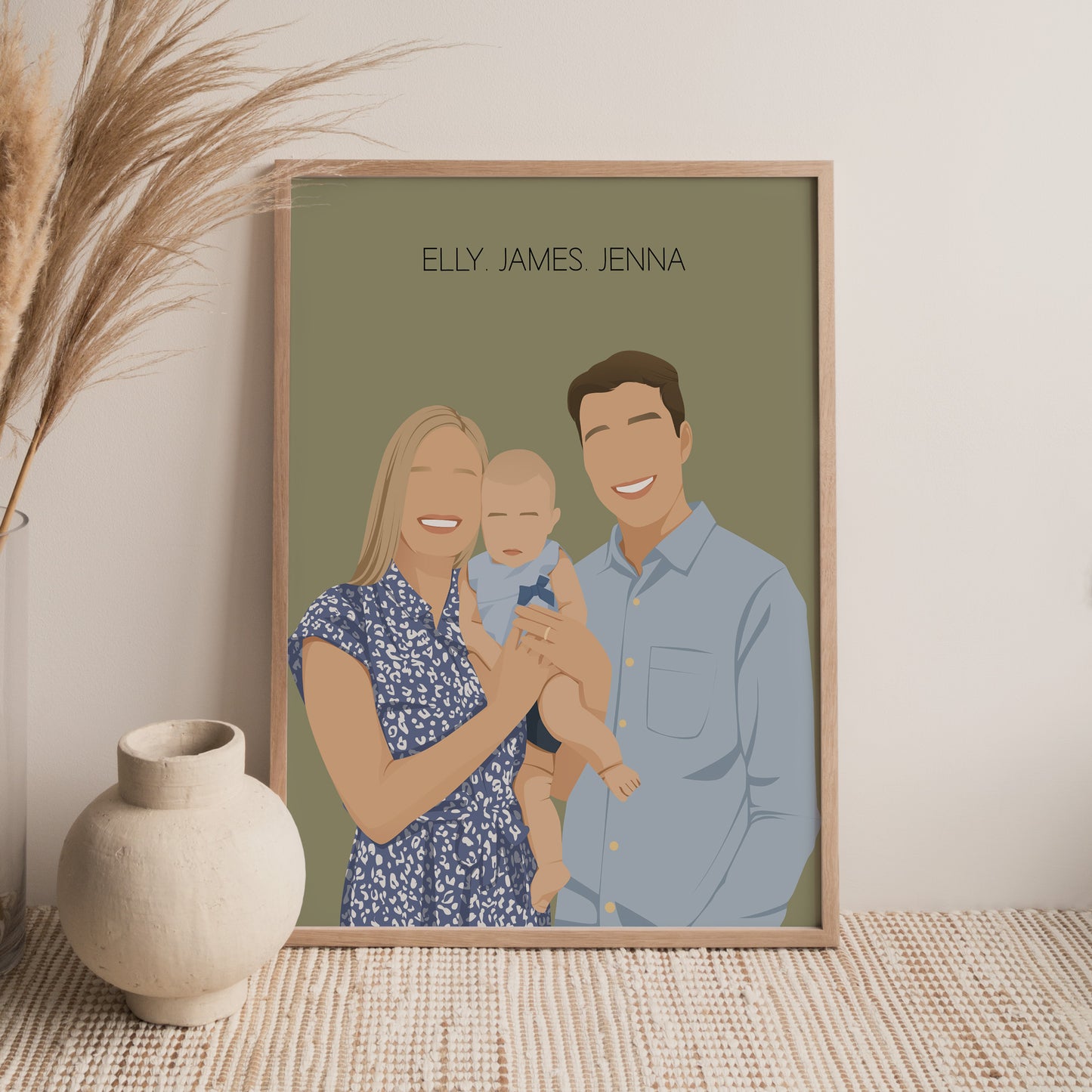 Custom Family Illustration - Poodled