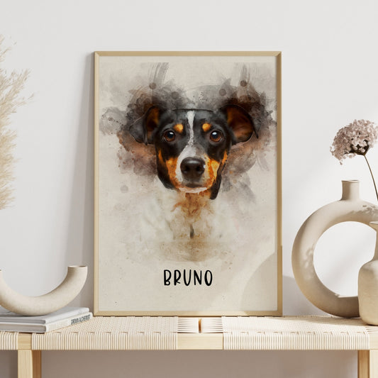 Watercolor Pet Portrait