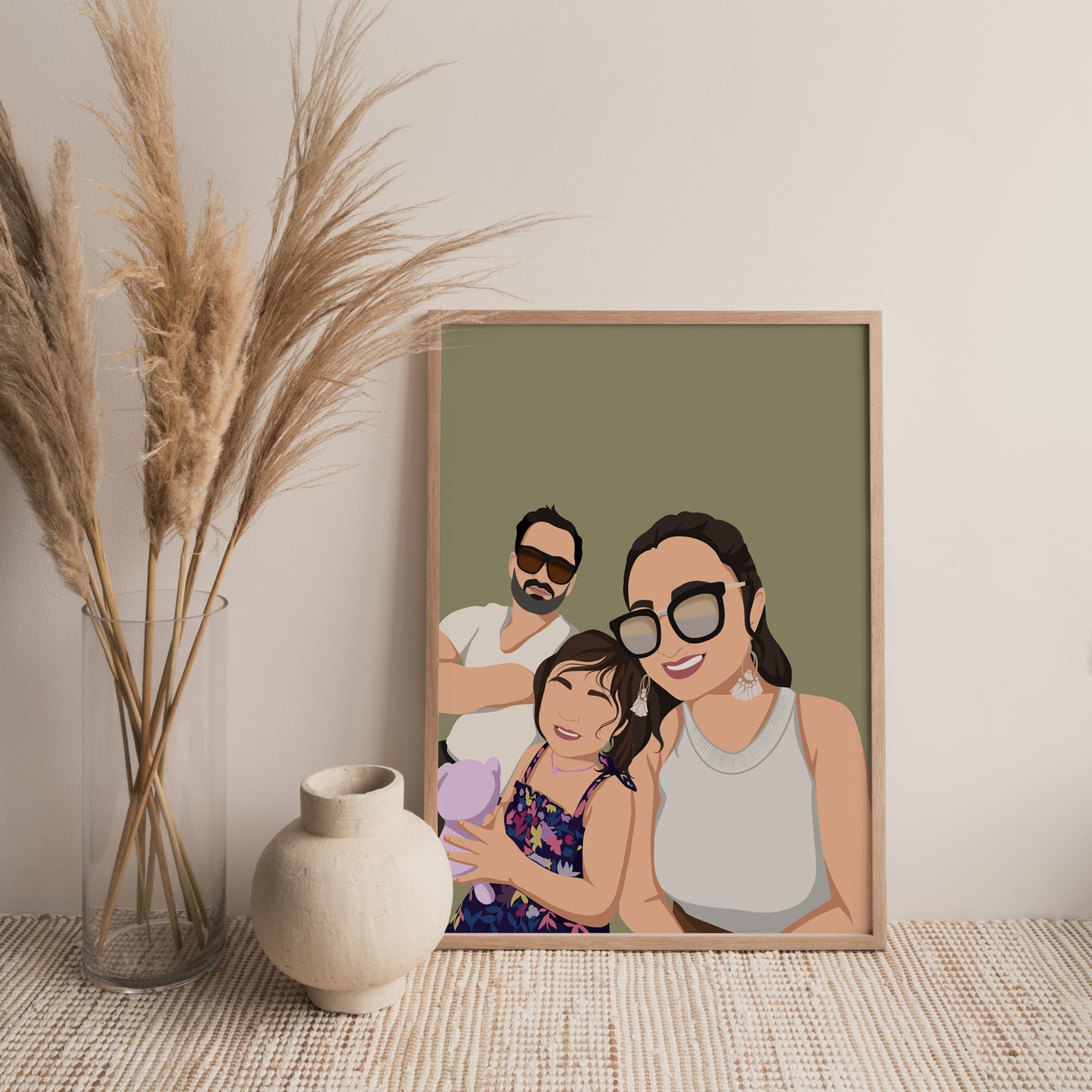 Custom Family Illustration - Poodled