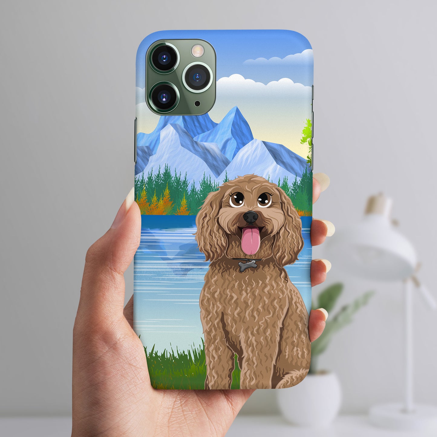 Pet Portrait Cartoon Phone Case - Poodled