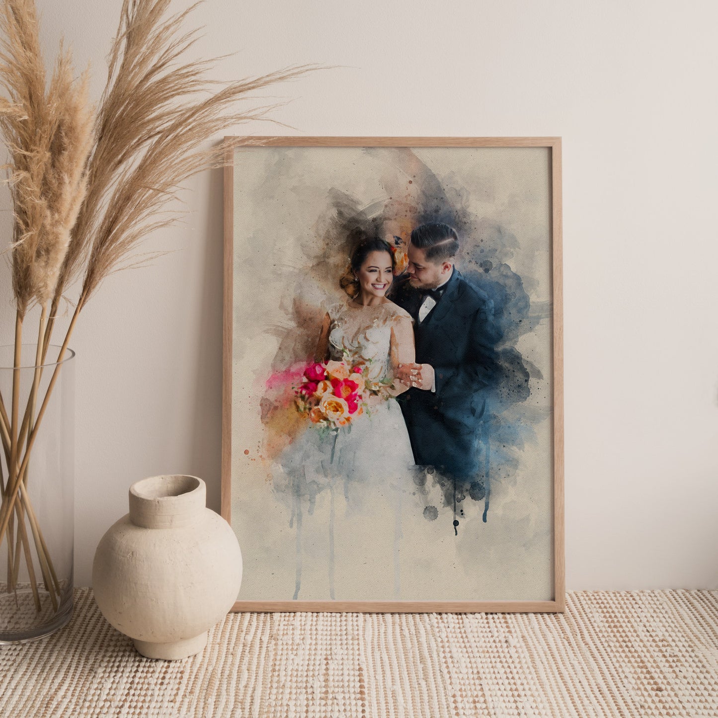 Custom Watercolor Portrait - Poodled