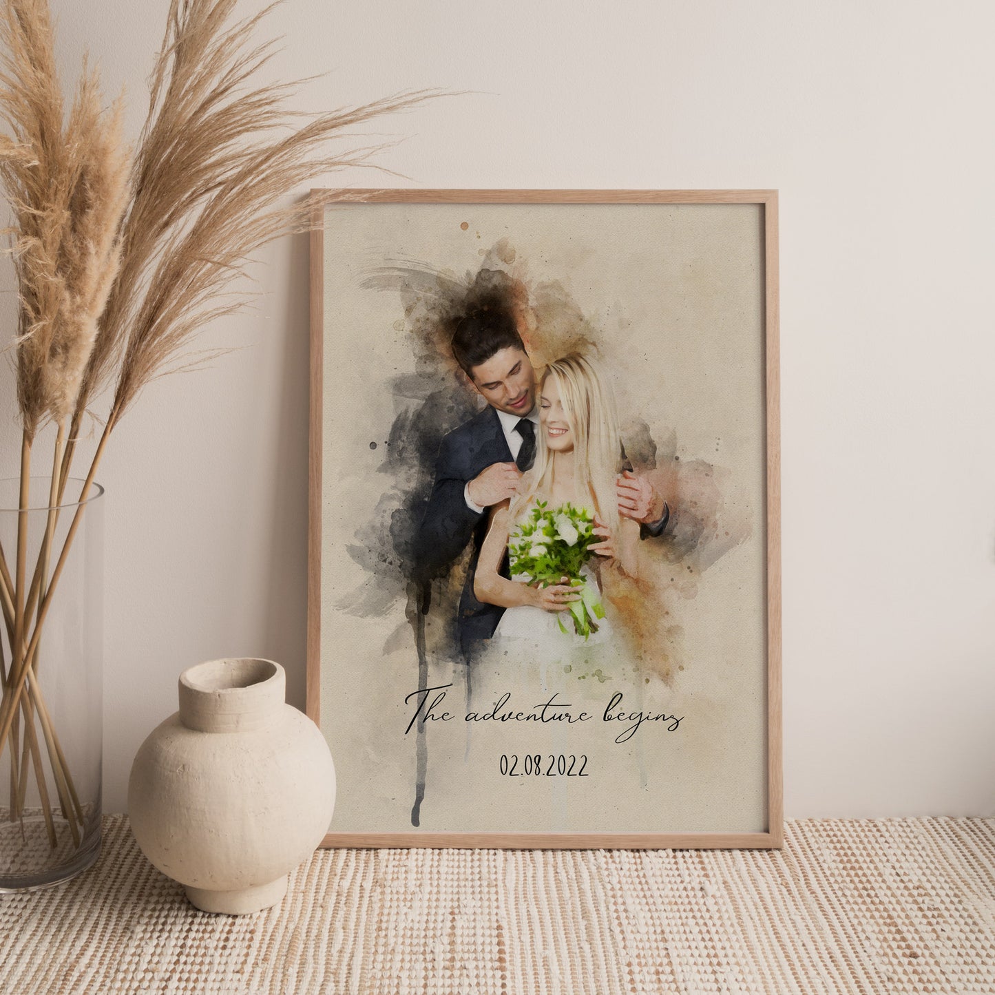 Custom Watercolor Portrait - Poodled
