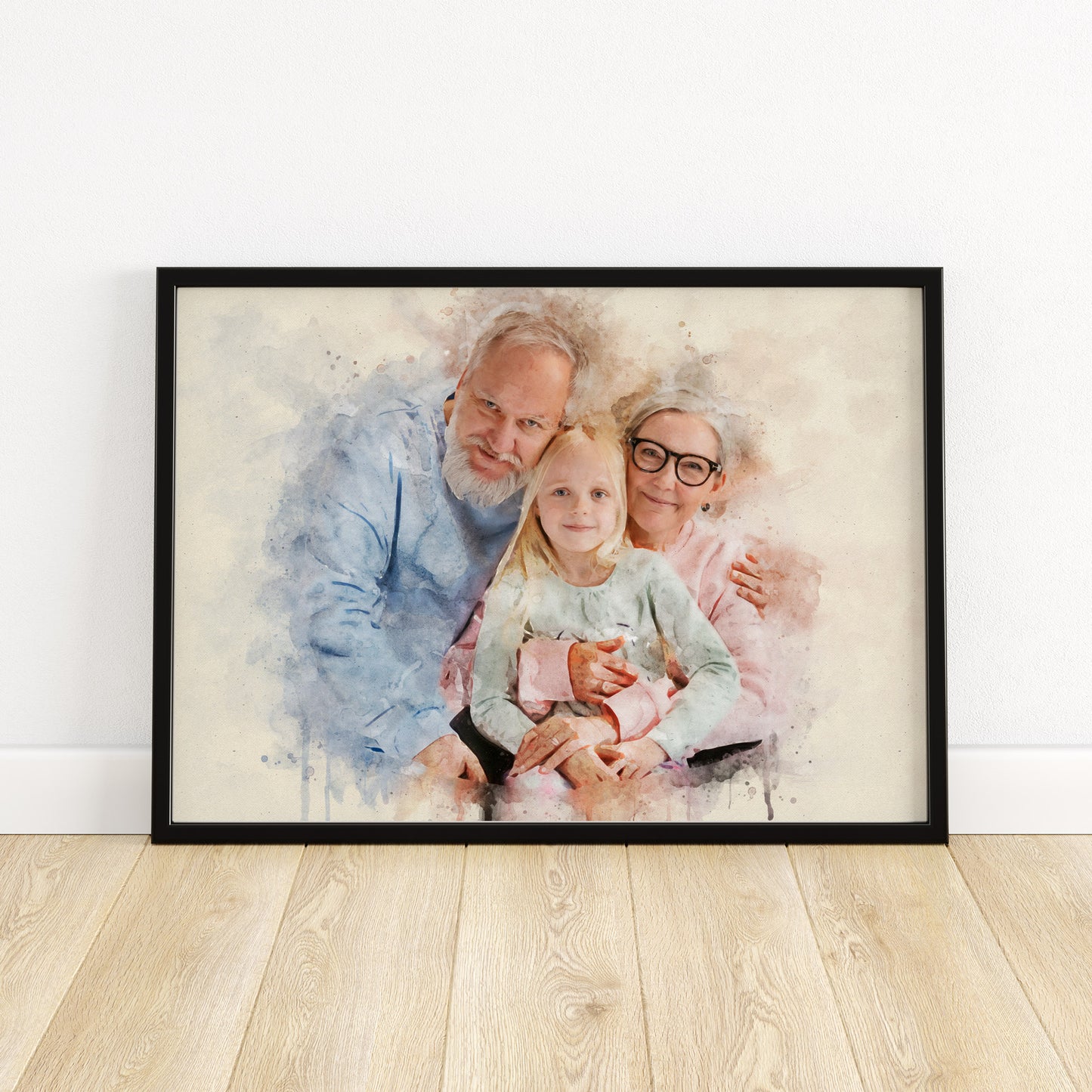 Custom Watercolor Portrait - Poodled
