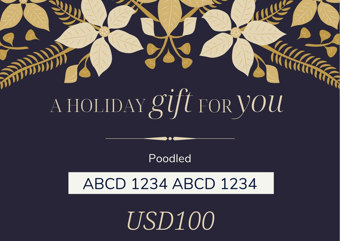 Gift Card - USD100 - Poodled
