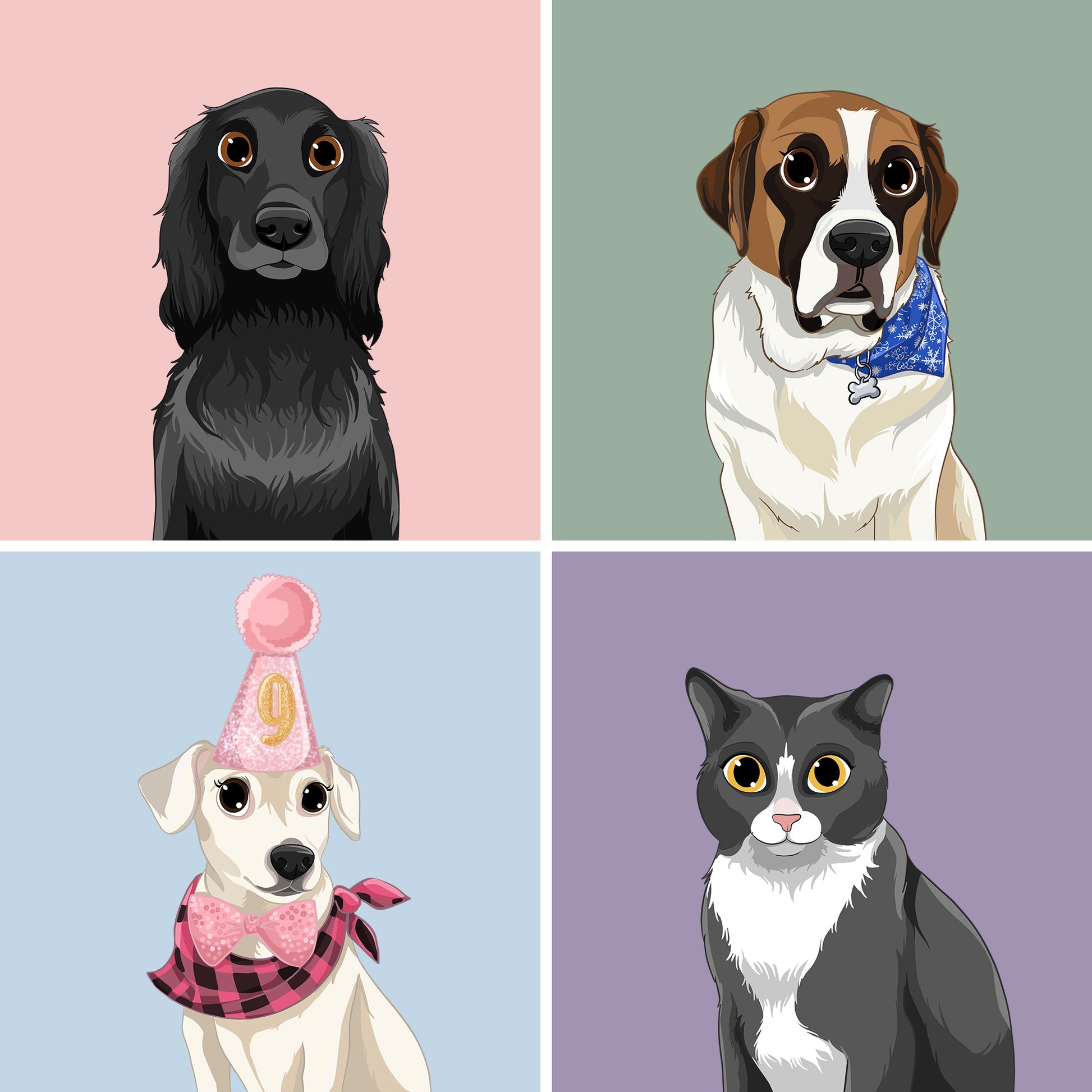 Cartoon Portrait - Pets - Poodled