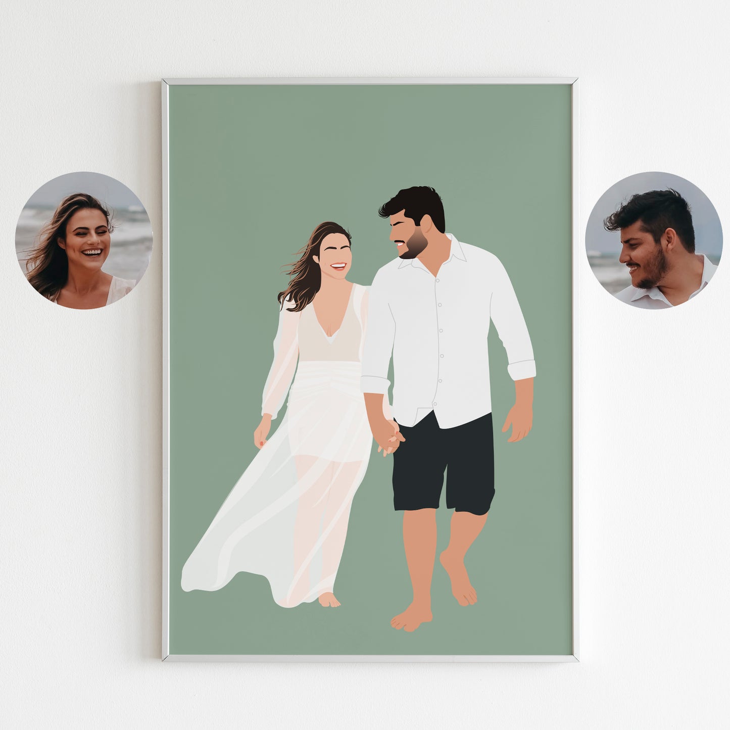 Custom Couple Illustration - Poodled