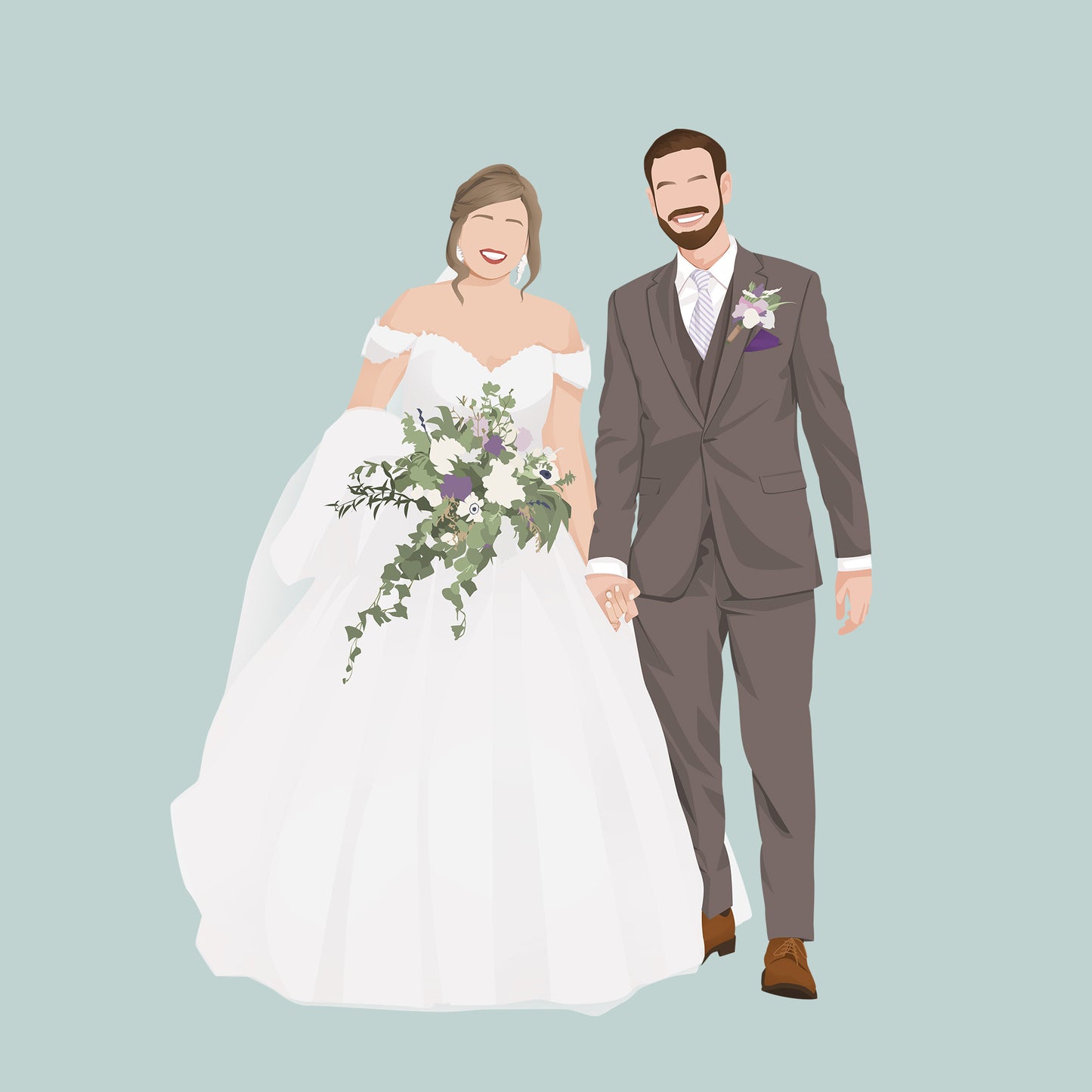 Custom Couple Illustration - Poodled