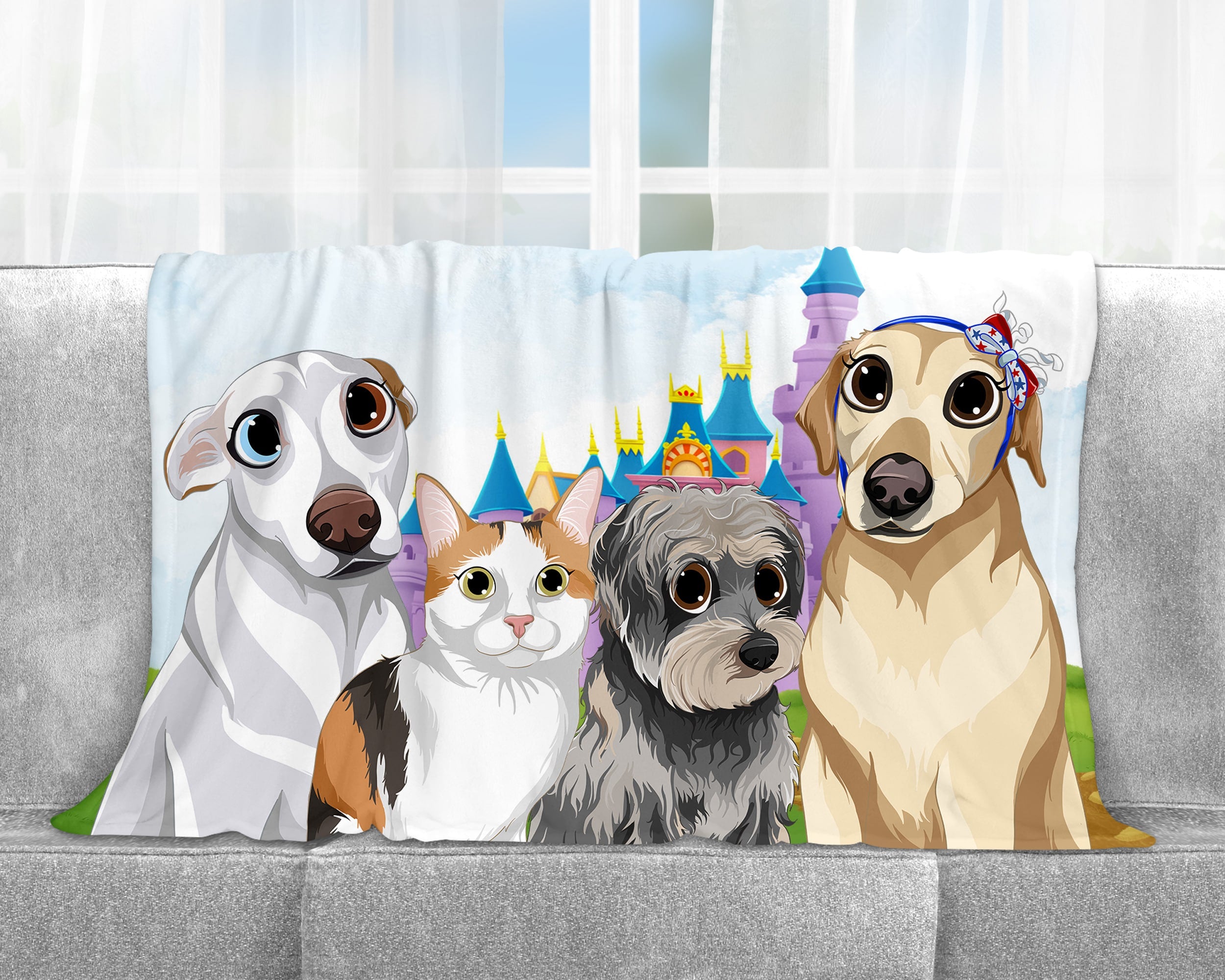 Cartoon outlet dog blanket