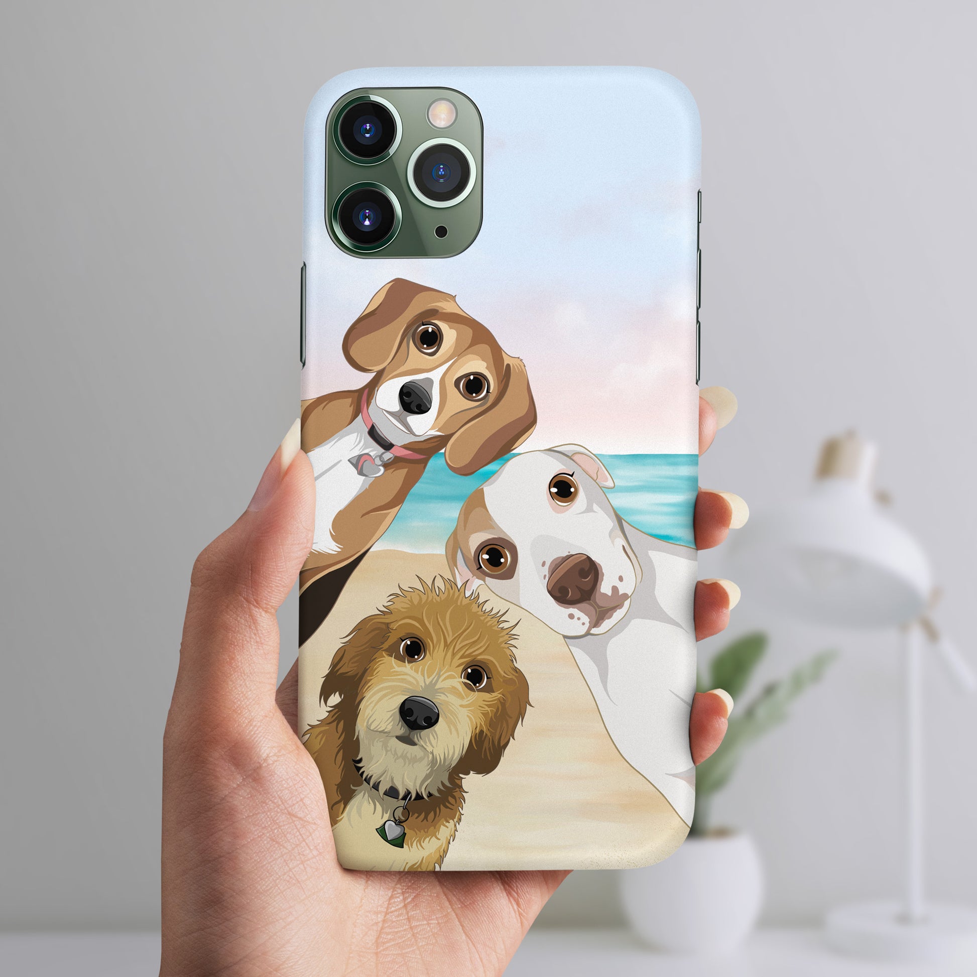 Retriever Puppy Golden Retriever Phone Case Custom Pet Portrait Phone Case Poodled Retriever Puppy Golden Retriever Phone Case Custom Pet Portrait Phone Case Poodled