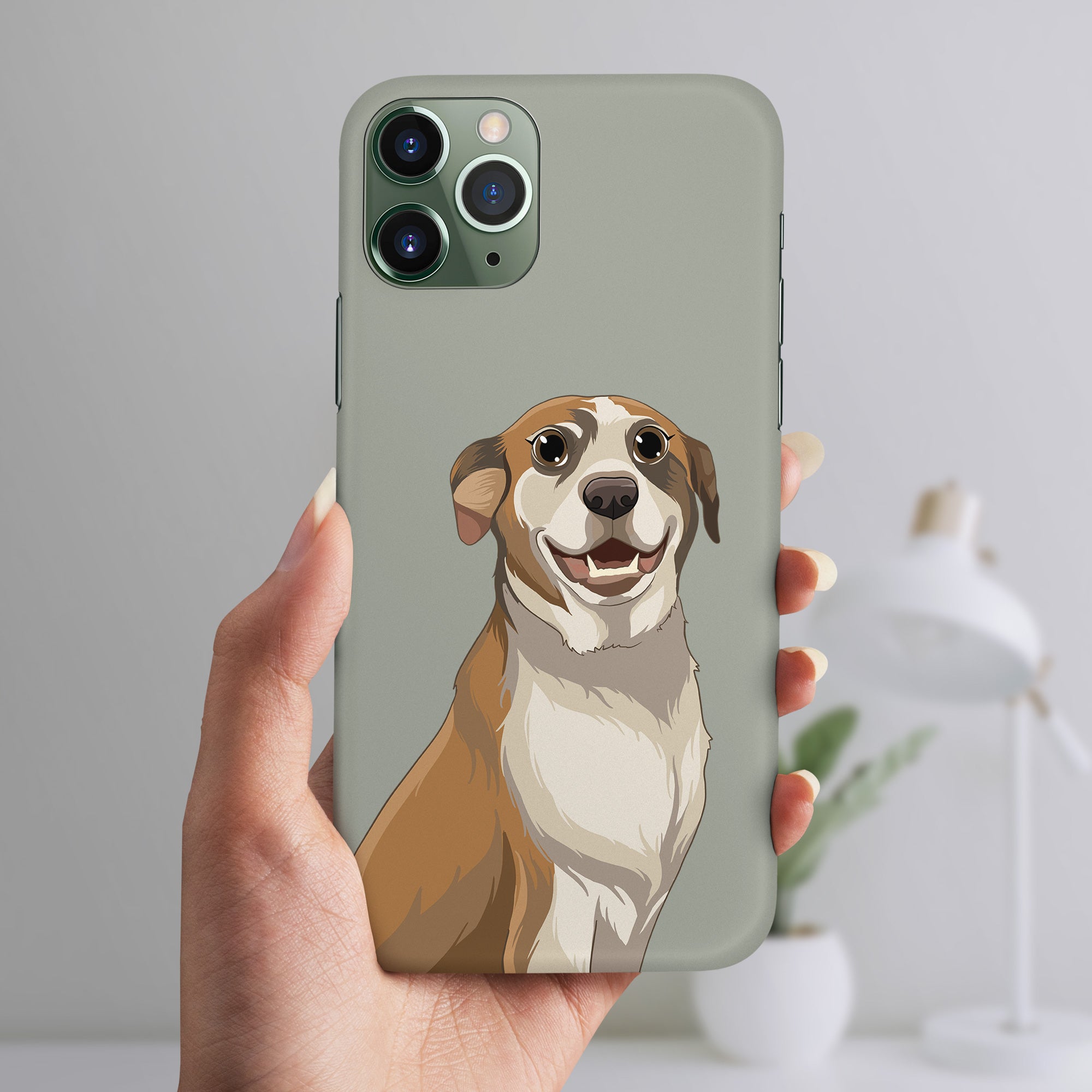 Custom Pet Portrait Phone Case Poodled