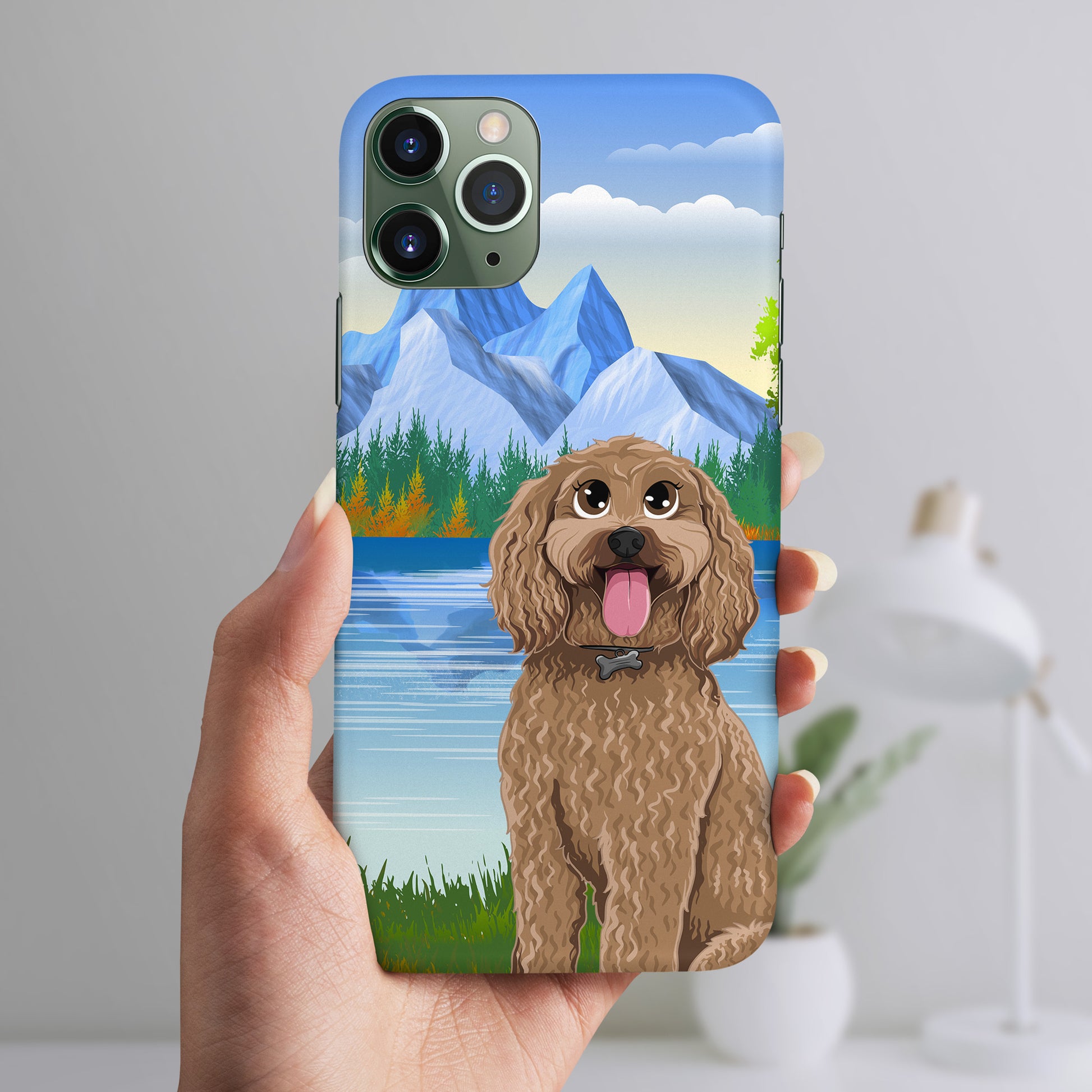 For OPPO Series - Dog Portrait Theme Print Wallet Mobile Phone - Foto 8
